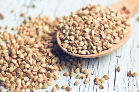 Hot Buckwheat Porridge with Apple and Dried Cranberries Recipe